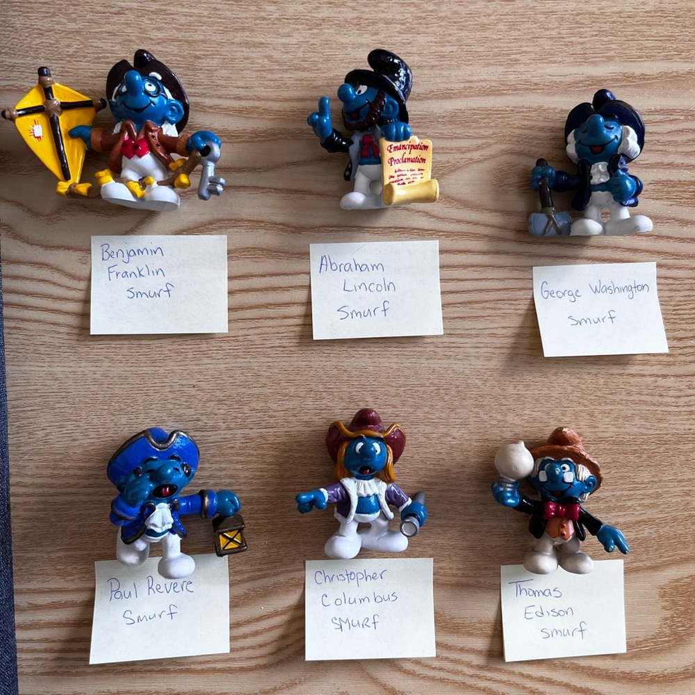 Smurfs Historical Figure Lot